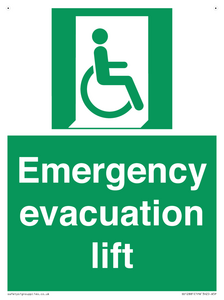 Emergency evacuation lift
